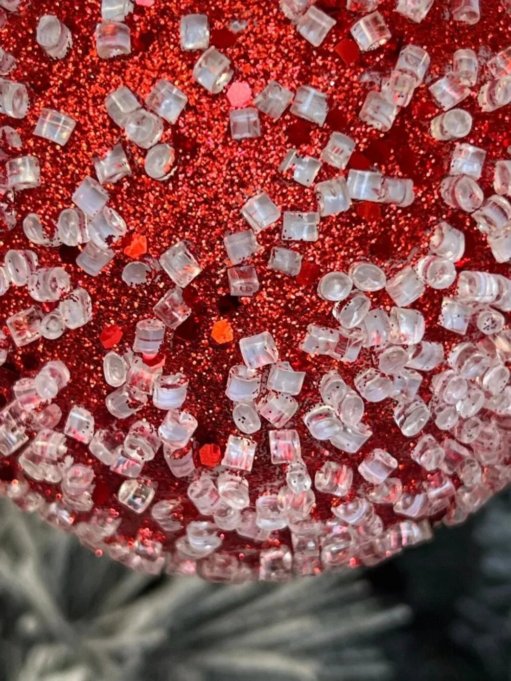 Vickerman Glitter Hail Ball Ornament Christmas Decor Holiday Decoration Gift